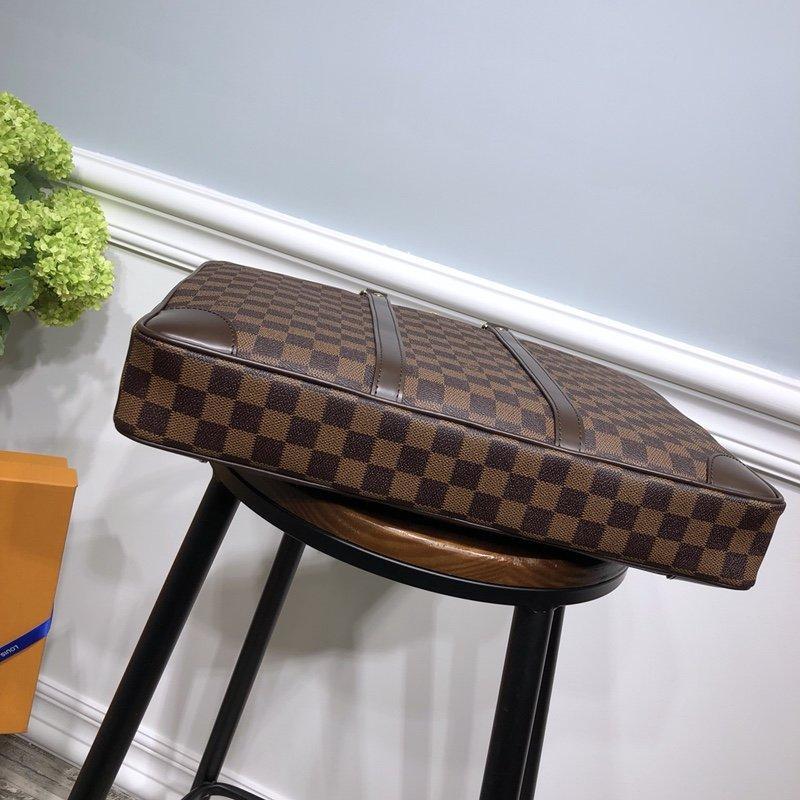 Louis Vuitton Checkered Canvas Briefcase