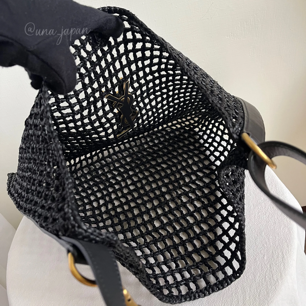Saint Laurent YSL Raffia Tote Bag