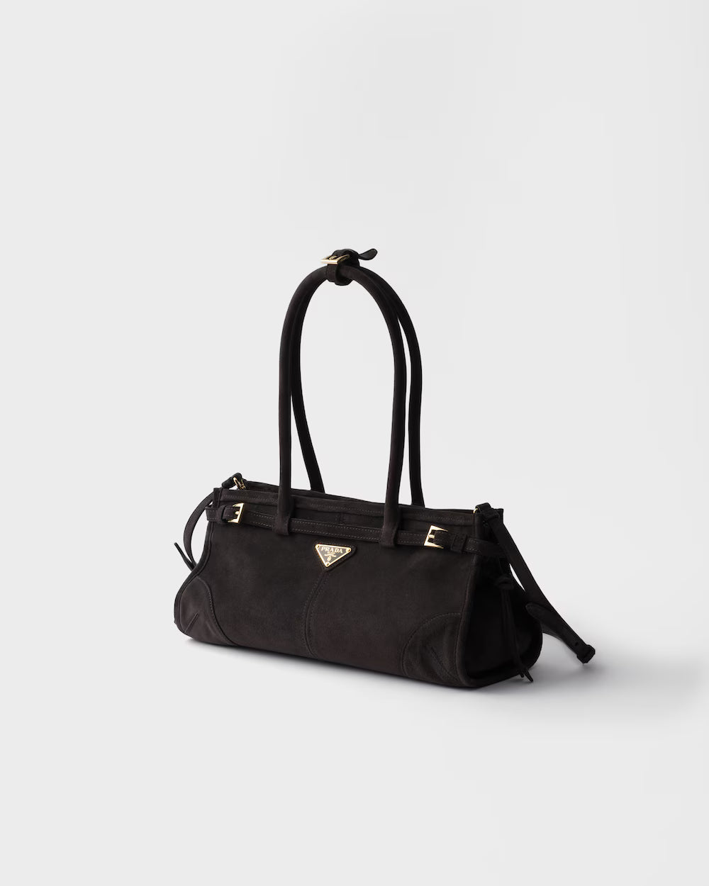 Prada Bonnie Medium Suede Handbag