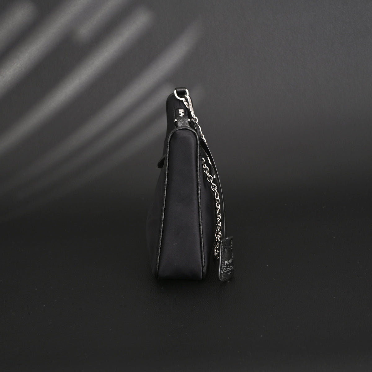 Prada Re-Edition 2005 Nylon Shoulder Bag – Black - Black with Silver-Tone Hardware