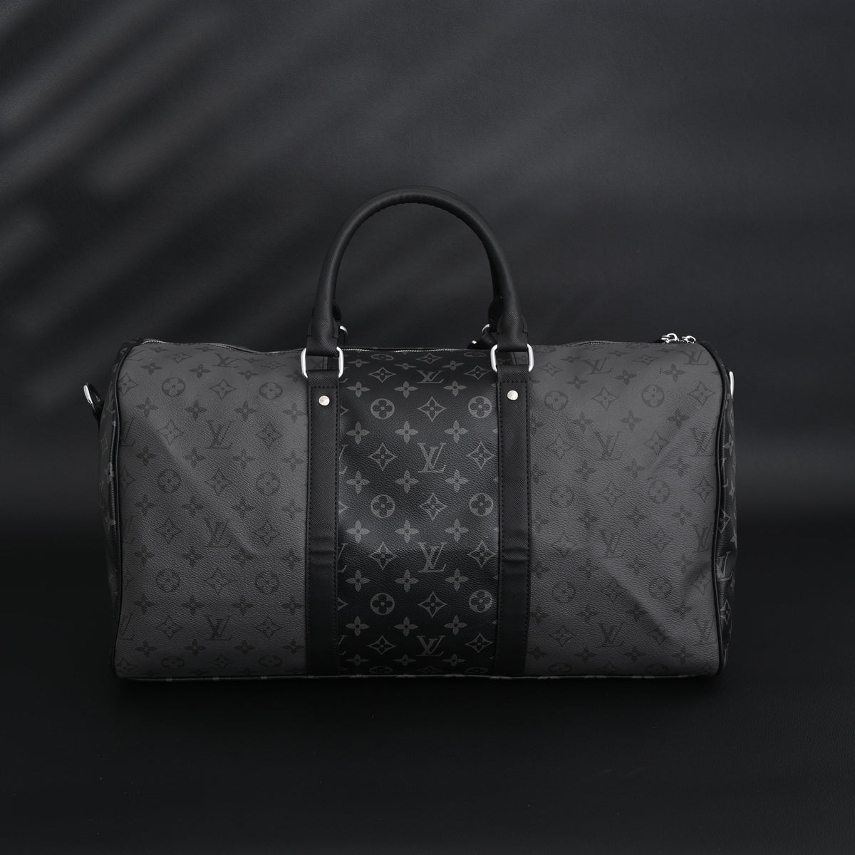 Louis Vuitton Keepall Bandoulière 45 Monogram Eclipse Travel Bag