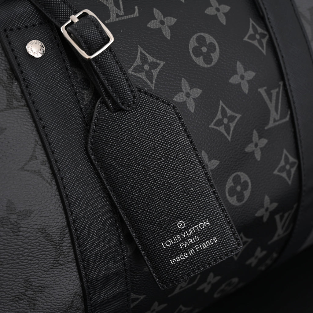 Louis Vuitton Keepall Bandoulière 45 Monogram Eclipse Travel Bag