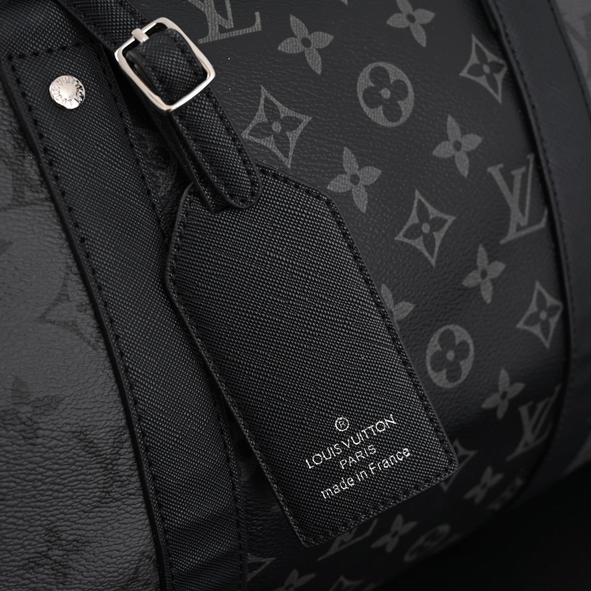 Louis Vuitton Keepall Bandoulière 45 Monogram Eclipse Travel Bag