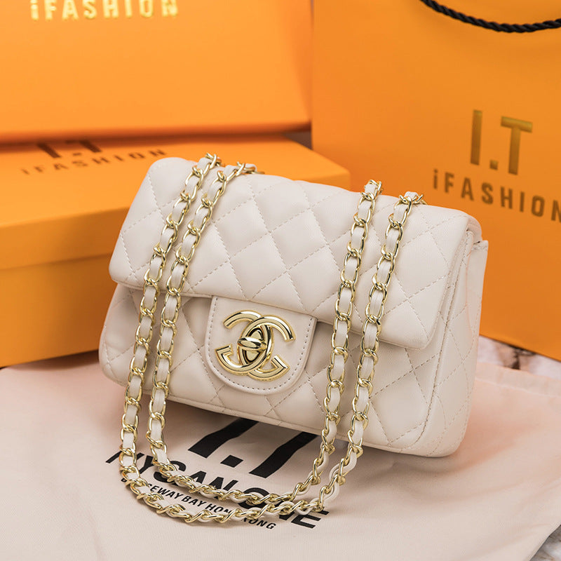 Chanel CF Classic Flap in Black Lambskin Handbag