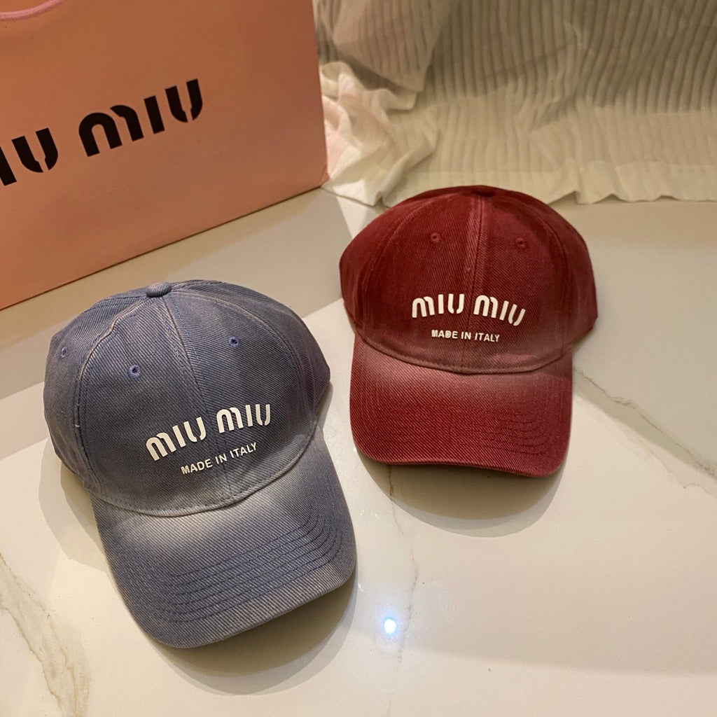 Miu Miu Gradient Washed Baseball Cap